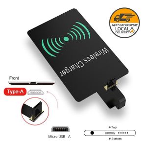 QI Wireless Charger  Receiver Pad  Wireless Charging Adapter Wireless Charging Receiver Patch for Micro-USB Type-C IP Phone Android 无线充电贴片