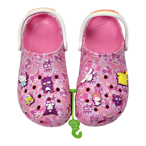 Giày dép crocs - dép sục nhựa crocs in hình Hello Kitty cho bé gái chống thấm nước chống trơn trượt chống hôi chân hàng nhà máy xuất xịn đầy đủ hộp hoặc túi crocs tặng bộ charm như hình
