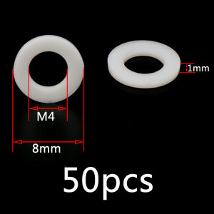 Trắng nhựa cứng Máy giặt Nylon phẳng Gasket không mềm M2 M2.5 M3 M4 M5 M6 M8 M10 M12 M14 M16 M18 M20 niêm phong O-ring Bộ dụng cụ phân loại
