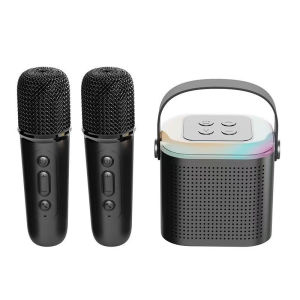 🇸🇬 [In Stock]Wireless Bluetooth Karaoke System For Home With 2 Wireless Microphone Bluetooth Family Singing Home KTV Karaoke Set