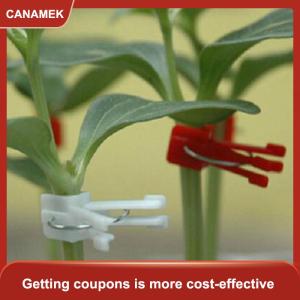 【CANAMEK】 100 cái nhựa ghép Clip vườn cây rau phẳng và tròn