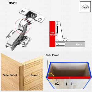 (2PCS/SET) Concealed Hydraulic Soft Close Hinge or Regular Cabinet Drawer Door Hinges With Screws
