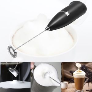 Portable Milk Foamer for Coffee Eggs and Beverages Electric Mini Milk Frother Coffee Mixer Stainless Blender Juice Whisk Drill Blender