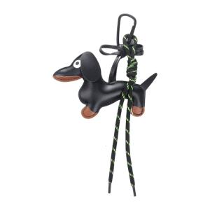 Multipurpose Dachshund Key Holder Sturdy PU Materials Portable Fashion Accessory for Trendy Women Everyday Use