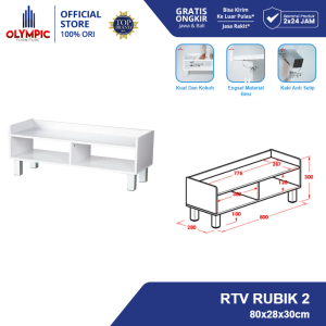 Olympic Rak TV / Meja Tv / Tempat Penyimpanan / RTV Rubik 02