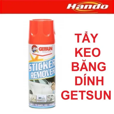 Chai xịt tẩy keo băng dính siêu sạch Getsun Hando 450ml HD114