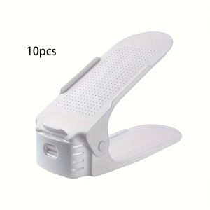 10pcs Adjustable Shoe Rack RV Furniture Parts And Hardware RV Travel Shoe Storage Home Organization Solutions for Foyer Hall Living Room Bedroom RV And Bathroom Dormitory And Shop