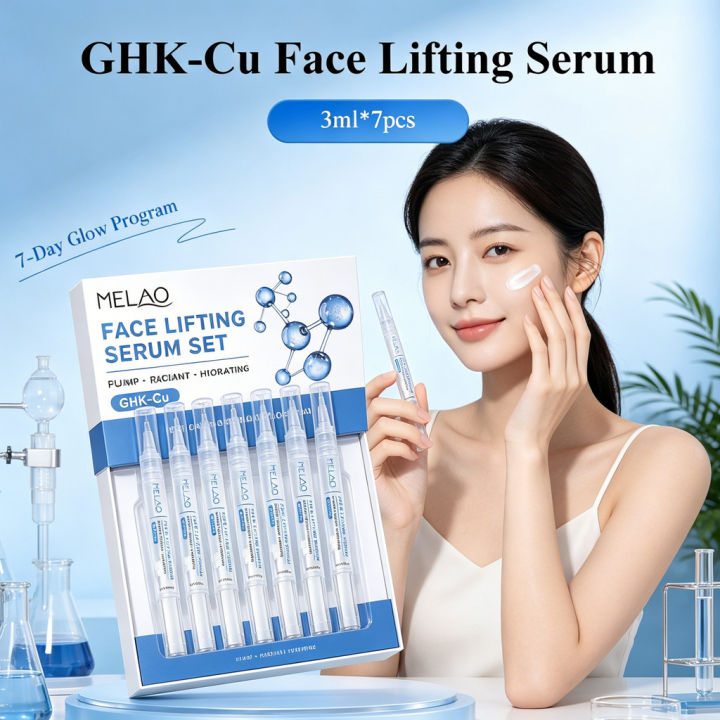 GHK-Cu Copper Peptide Firming Serum Lifting Plump Radiant Hydrating Face Essence Single-Dose Travel Use