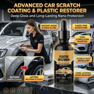 Car Scratch Repair Coating Agent Gloss Polish Liquid Auto Paint Care Surface Shine Restorer Light Scratch Cover Wax Alternative Vehicle Exterior Maintenance Hydrophobic Finish