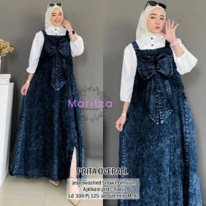 Overall Rok Jeans Wanita Pita Baju Kodok Jumpsuit Denim Model Terbaru