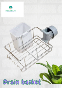《SG SELLER》Stainless Steel Faucet Storage Rack Sink Kitchen Supplies Sink Dish Cloth Drain Basket Storage Rag Rack