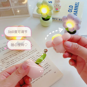 Cute little flower DIY night light bedroom bedside lamp mini flower table lamp desktop creative ambient light cross-border wholesale