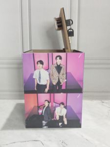 CELENGAN BTSCELENGAN TARGET KAYU JUMBO+KUNCI BTSARMY CUSTOM JUMBO UK 15X15X20CM (COD)