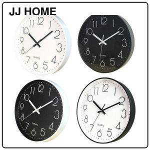 【JJ HOME】Quartz Silent Nate Simple Elegant Wall Clock with a Minimalist Design for Modern Living Rooms
