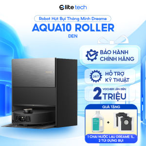 Robot Hút Bụi Lau Nhà Dreame Aqua 10 Roller | 30.000Pa Lau Sát Tường Giặt Con Lăn 100°C Chống Rối