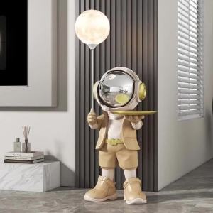 xpkQ Astronaut Style Room Ornaments Large Creative Moon Lamp Figurines Home Decor Tray Ornament Living Room Holiday Original Gifts 4P6B8