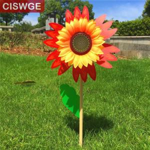 [COD] CISWGE SPORTS Colorful Sunflower Windmill Wind Turbine For Lawn Garden Party Decoration Outdoor Camping Picnic Garden Yard Decor