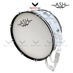 ASH กลองใหญ่ Bass drum กลองขอบโลหะ รุ่น L ขนาด 20-26 นิ้ว พร้อมสายสะพาย ไม้ตี