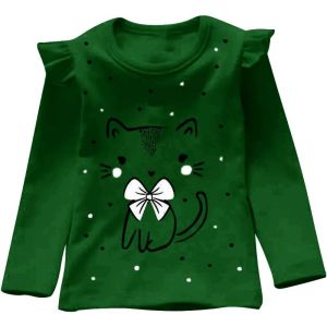 Kaos Anak Viral Lengan Panjang Kucing 5 Ukuran 1-14 Tahun Bahan Baby Terry Atasan Cattie Viral 2026