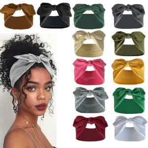 Wide Bow American Spicy Girl Headband Summer New Style Simple Solid Color Fashion Girl Headband Sports Yoga Outdoor Headband h260729