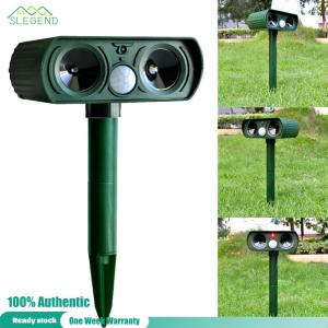 COD [จัดส่งฟรี] อุปกรณ์ยับยั้งการทำงานของสุนัขจิ้งจอกอัลตราโซนิกเมาส์โซลาร์เซลล์ขับเคลื่อนอุปกรณ์ตรวจจับการเคลื่อนไหว PIR กันน้ำมัลติฟังก์ชั่นสำหรับสวนที่บ้าน