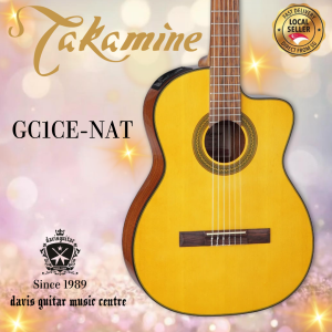 Takamine GC1-CE Natural Electric Classical Guitar Spruce Top Sapele Side and Back (2 Days Delivery)