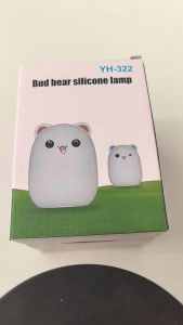 Cute Cat LED Night Light USB Rechargeable Cartoon Silicone Desk Lamp Silicone Pat Light Baby Gift
