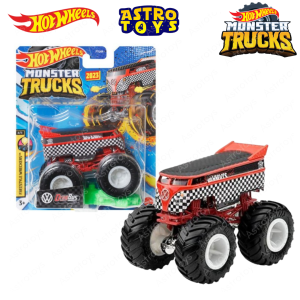 Hot Wheels Hotwheels Monster Truck Volkswagen Drag bus Merah Original Mattel - Mainan Mobil Truk VW