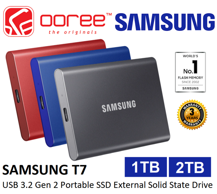 SAMSUNG T7 SUPER FAST PORTABLE EXT SSD WITH USB GEN (10 GBPS