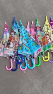 Kids Umbrella UV Protection Long Handle Cartoon Design For Children Kids Umbrella Girl Small Umbrella for Kids commuting travel outdoor work school and changing weather Daily Carry Rain