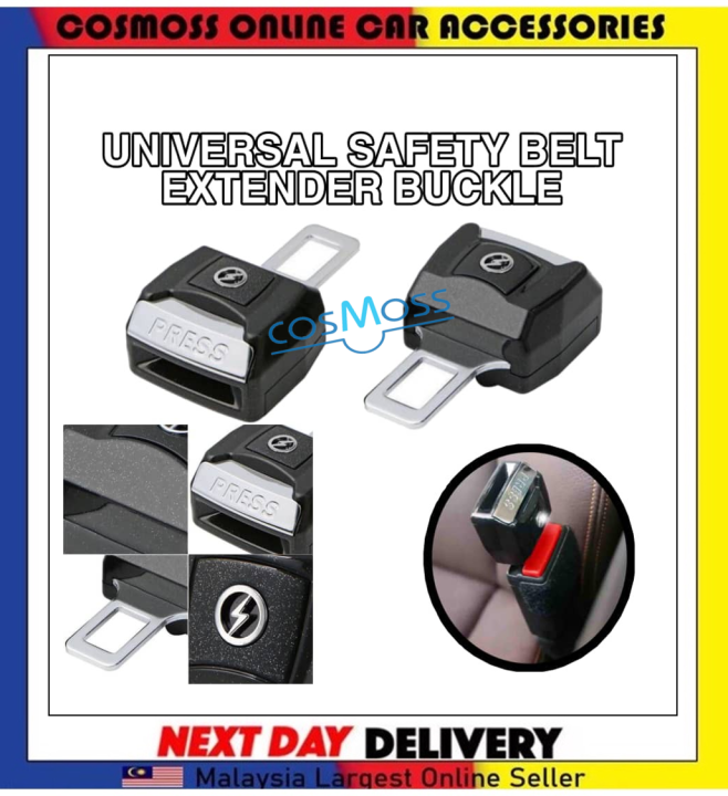PCS X Universal Car Safety Seat Belt Clip Buckle Adjustable Extension  Extender Set of (Black) Lazada