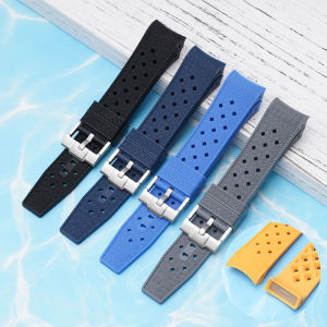 Curved End Liquid Silicone Strap for Swatch X Blancpain Five Ocean Men Women Waterproof Sport for Fifty Fathoms Watch Band 22mm2026