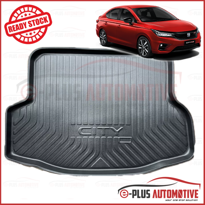 Honda City Sedan 2020 2021 2023 Custom Fit Original OEM ABS Non Slip Rear Car Boot Cargo Trunk Tray Lazada Lazada