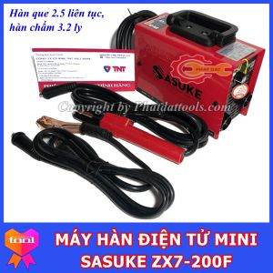 Máy hàn điện tử SASUKE - ZX7-200F Chính Hãng - Hàn Que 1.6-3.2 ly - Chuyên Dụng Cho Thợ - Bảo Hành 12 Tháng