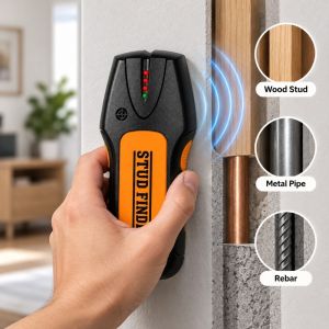 DIVATEN Sound Alarm Stud Finder Wood Metal Detection 20mm Depth Wall Detector Handheld Wood Finder