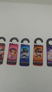 Love And Deepspace Set Of 5 Door Hanger Do Not Disturb Xavier Zayne Rafayel Sylus Caleb Acrylic Hanging Ornament Game Merch Collector Room Display