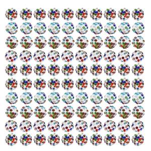 Pack of 10010mm Round Loose Bead Colorful Rhinestones Bead Sparkling Disco Ball Clay Beads Crafting Supplies