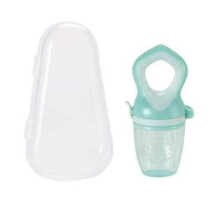HamshMoc Baby Fruit Bite Bags Feeding Pacifier Fresh Food Fruits Soup Feeder Bite Bag Teething with Dustproof storage box for baby child Food Supplement