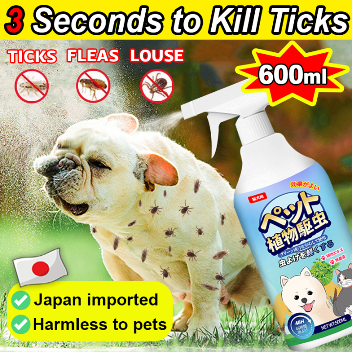 Flea And Mite Destroyer For Cats Reference: 3 Seconds To Kill Ticks Tick And Flea Killer 600Ml