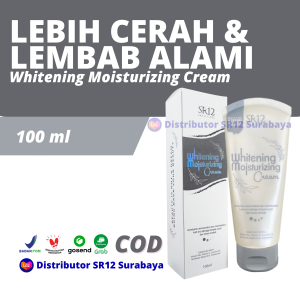SR12 Whitening Moisturizing Cream 100ml Mencerahkan Melembabkan Kulit Cerah Lembab Aman