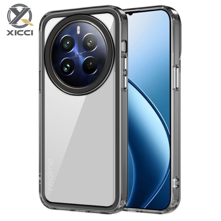 XICCI Luxurious High Quality Transparent Shockproof Case for OPPO Realme 12  5G/Realme 12Plus 5G/Realme 12ProPlus 5G Hard Acrylic Fashion Clear Back