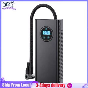 Smart Portable Air Compressor with LCD Screen Rechargeable Electric Tire Pump for Cars and Bikes