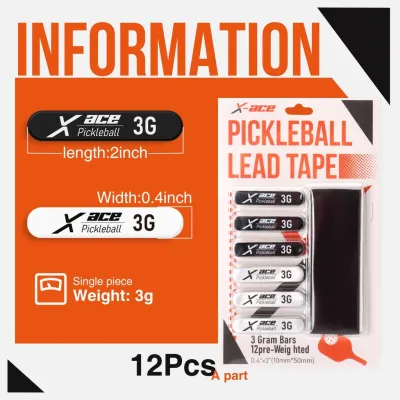 AMASPORT Pickleball Paddle Weight Strips – 3M Pre-Cut 3g Lead Tape for Custom Balance | Boost Control & Power for Southeast Asia Competitive Play