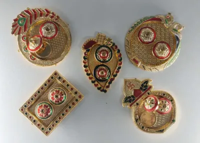 Haldi Kumkum Box Set | Roli Chawal Box for Wedding Rakhi and Pooja Use (Pack of 1 pc)