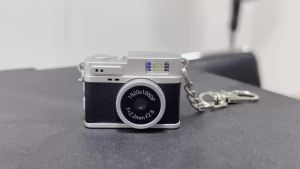 Keychain Camera 1080P Small Retro Nostalgic Camera Compact Video Recorder for Travel Study Recording (Green)