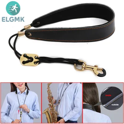 ELGMK สายคล้องคอแบบแซกโซโฟนสำหรับคลาริเน็ตสำหรับเด็กผู้ใหญ่อัลโตเทเนอร์สายคล้องคอ