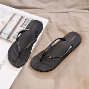 Free Shipping [Great Value Deal] WomenS Summer Outdoor Black Flip-Flops Non-Slip Bathroom Shower Beach Sandals For The Seaside