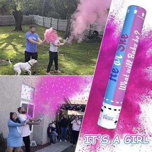 Large gender reveal smoke bomb gender reveal fireworks gender reveal powder spray gender reveal poppers party poppers confetti poppers for birthday party poppers for wedding party needs decorations party supplies weeding accessries