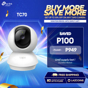 TP-Link Tapo TC70 2MP CCTV camera connect cellphone 360 Pan/Tilt Night Vision Motion Detection indoor wifi connect 1080P IP Camera Surveillance Camera monitor 2 way audio Up to 512GB Storage