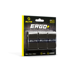 Elite Ergo Plus Racket Overgrips 3pcs – Non-Slip Performance with Maximum Comfort